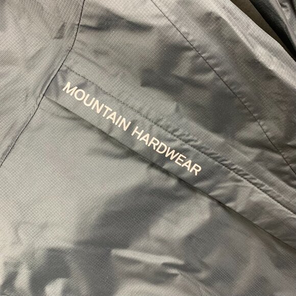Mountain Hardwear Mens Rain Jacket XL Black Zip Waterproof Taped Seams Vapordry - Picture 3 of 13